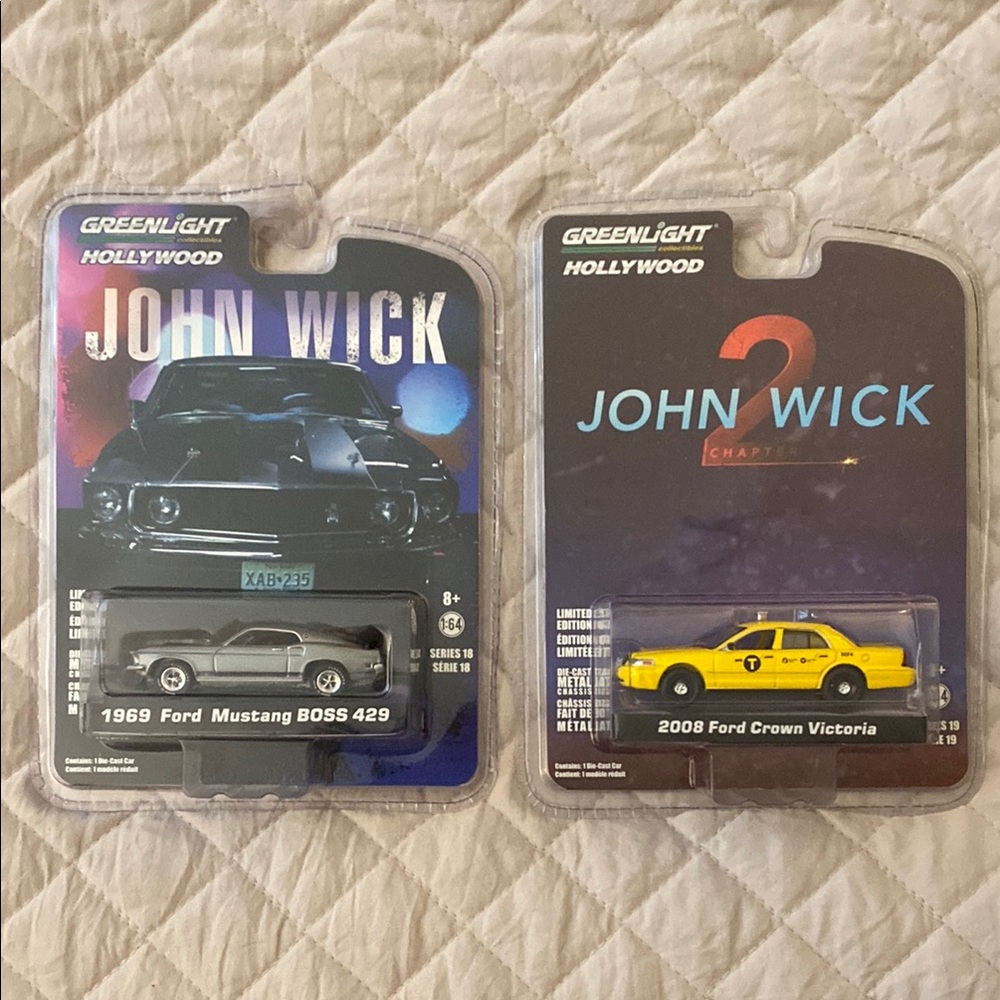 Greenlight Hollywood John Wick Diecast Cars